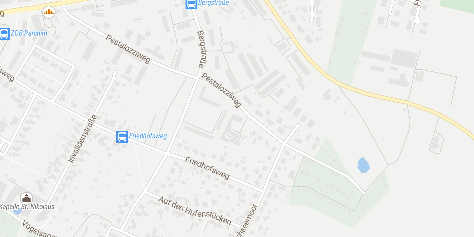 Kartenansicht MediClin Müritz-Klinikum (Parchim)