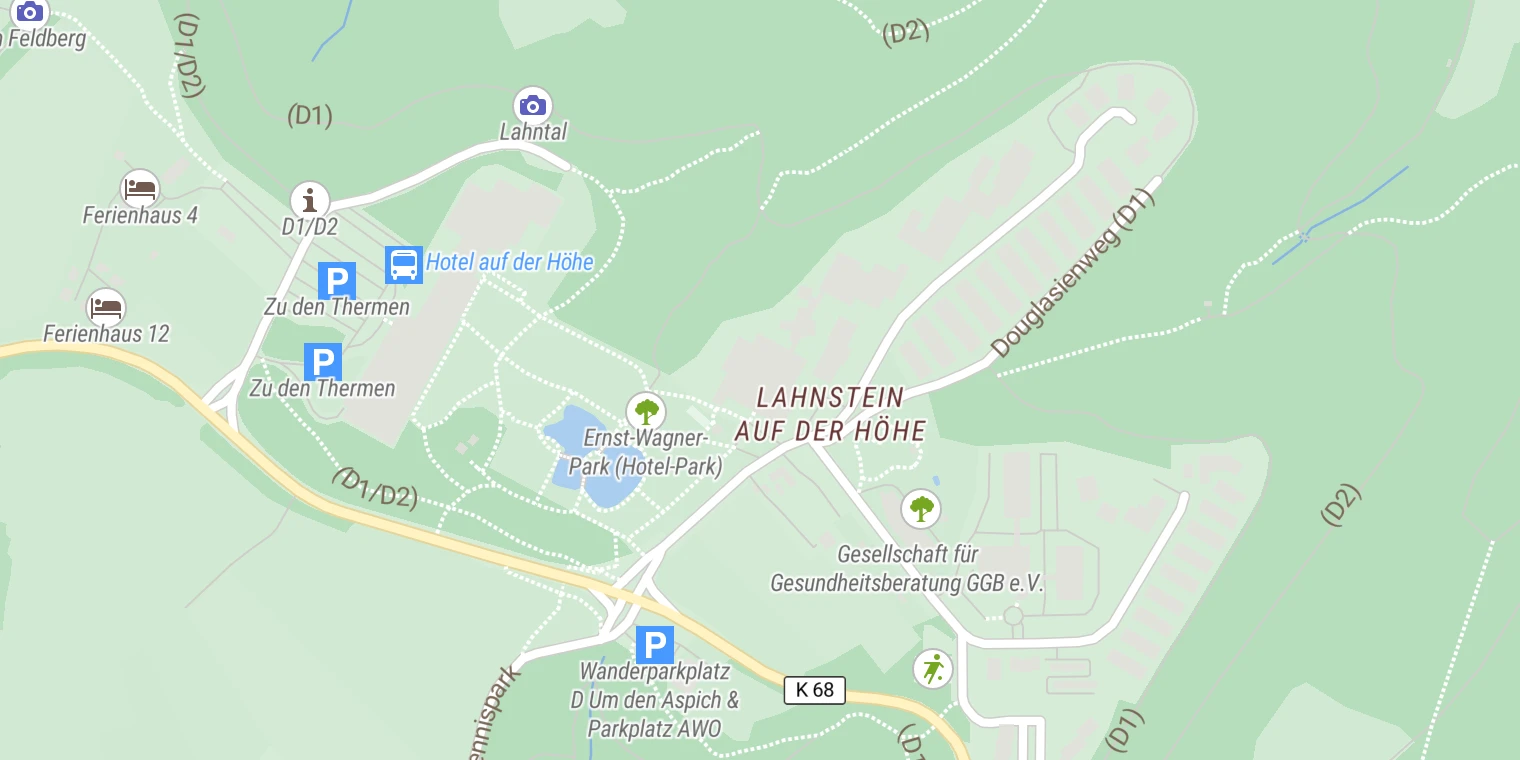 Kartenansicht Medizinisches Zentrum Lahnhöhe am Mittelrhein