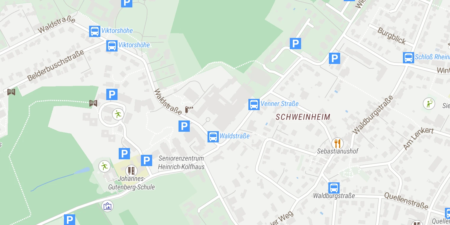 Kartenansicht Neurologisches Rehabilitationszentrum Godeshöhe