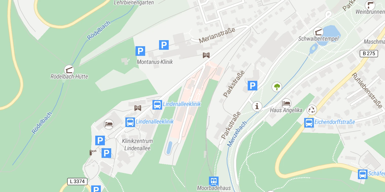 Kartenansicht Otto-Fricke-Krankenhaus