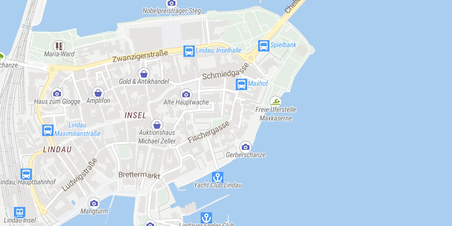 Kartenansicht Psychiatrische Tagesklinik Lindau