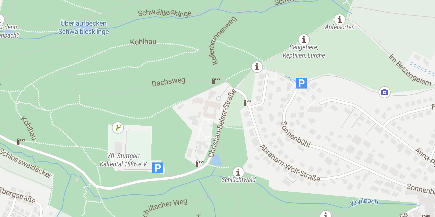 Kartenansicht Sonnenberg Klinik