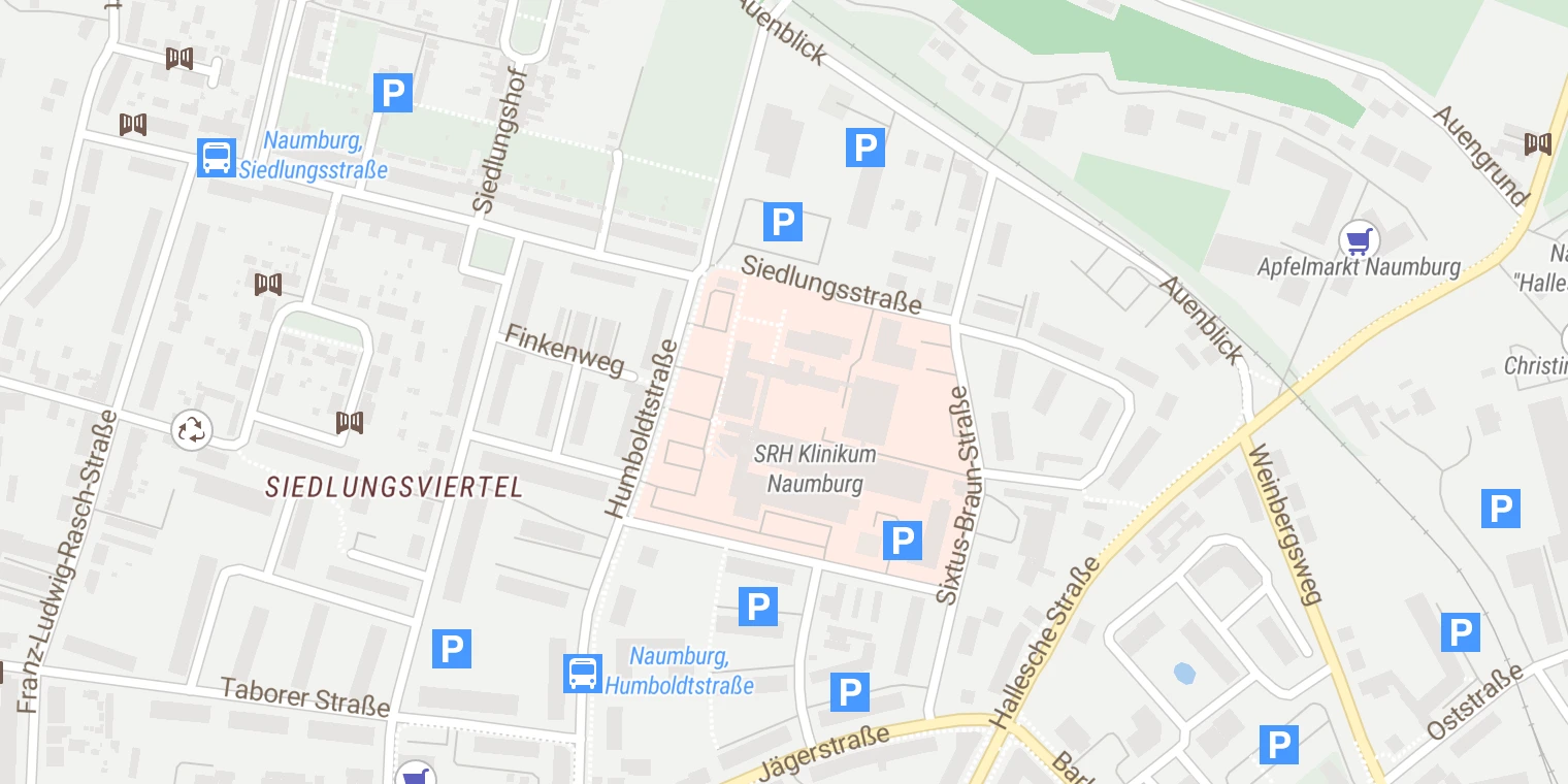 Kartenansicht SRH Klinikum Klinikum Naumburg