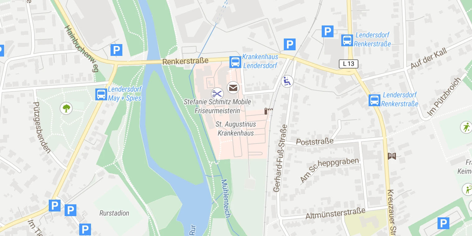 Kartenansicht St. Augustinus Krankenhaus