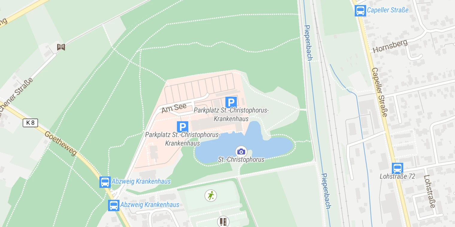 Kartenansicht St. Christophorus Krankenhaus Werne