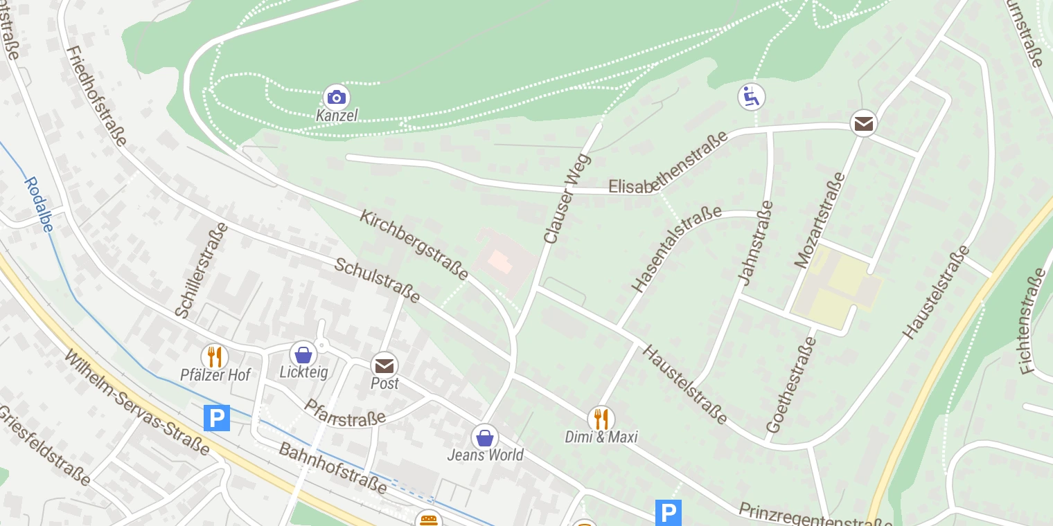 Kartenansicht St. Elisabeth-Krankenhaus Rodalben