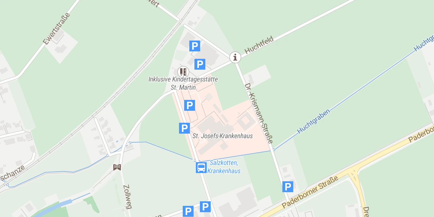 Kartenansicht St. Josefs-Krankenhaus