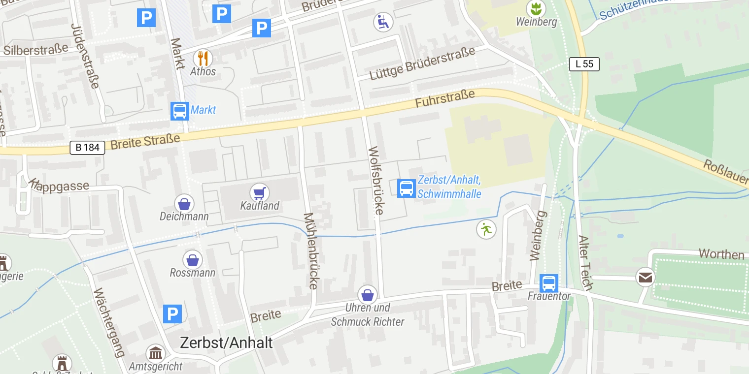 Kartenansicht St. Joseph-Krankenhaus Dessau/ Psychiatrische Tagesklinik Zerbst
