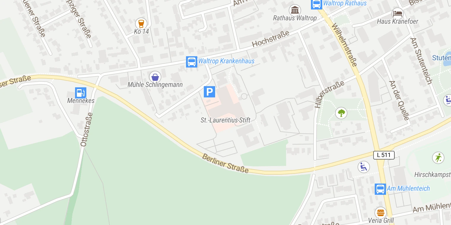 Kartenansicht St.-Laurentius-Stift