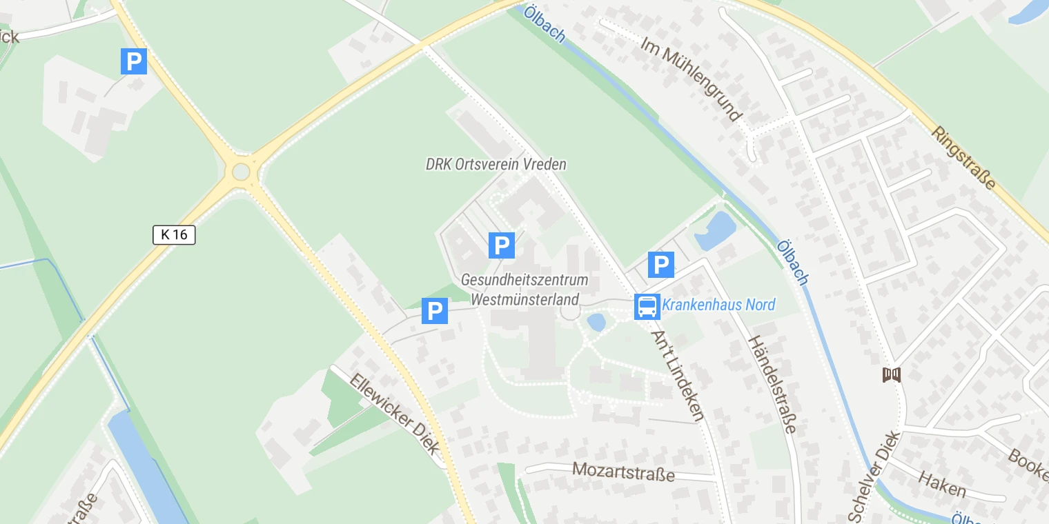 Kartenansicht St. Marien-Krankenhaus Vreden