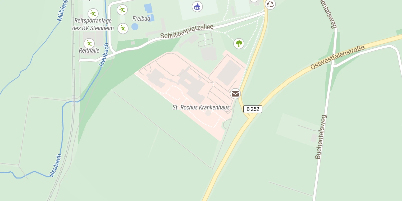 Kartenansicht St. Rochus Krankenhaus Steinheim