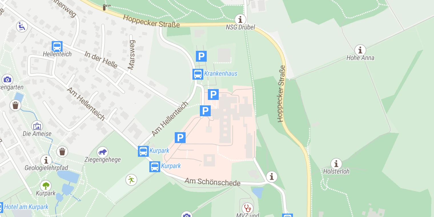 Kartenansicht Städt. Krankenhaus Maria-Hilf Brilon