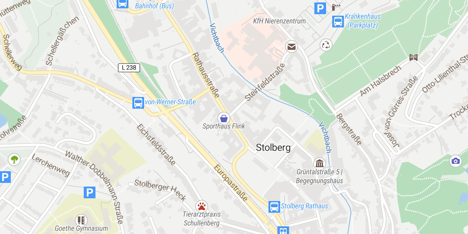 Kartenansicht Tagesklinik 4 Stolberg