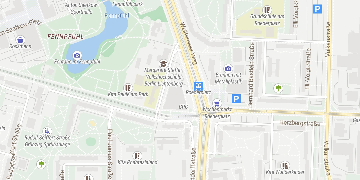 Kartenansicht Tagesklinik City Point Center für Psychische Gesundheit