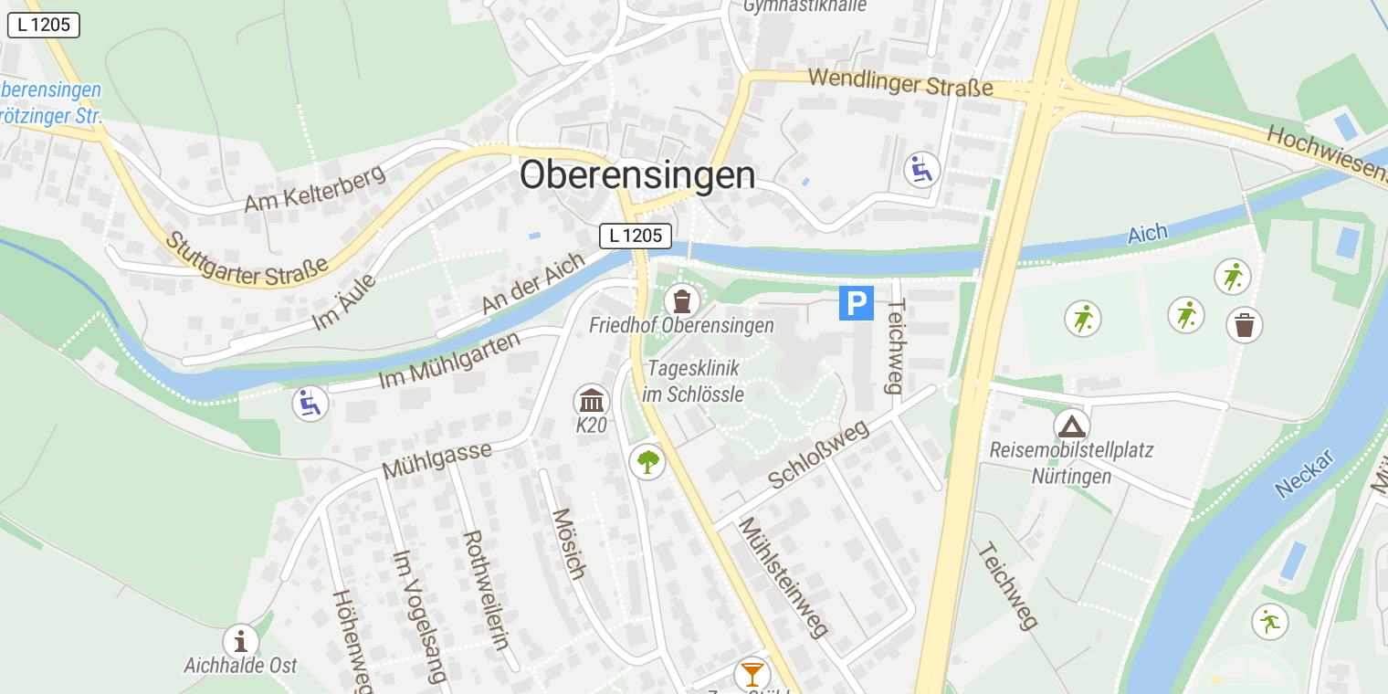 Kartenansicht Tagesklinik im Schlössle