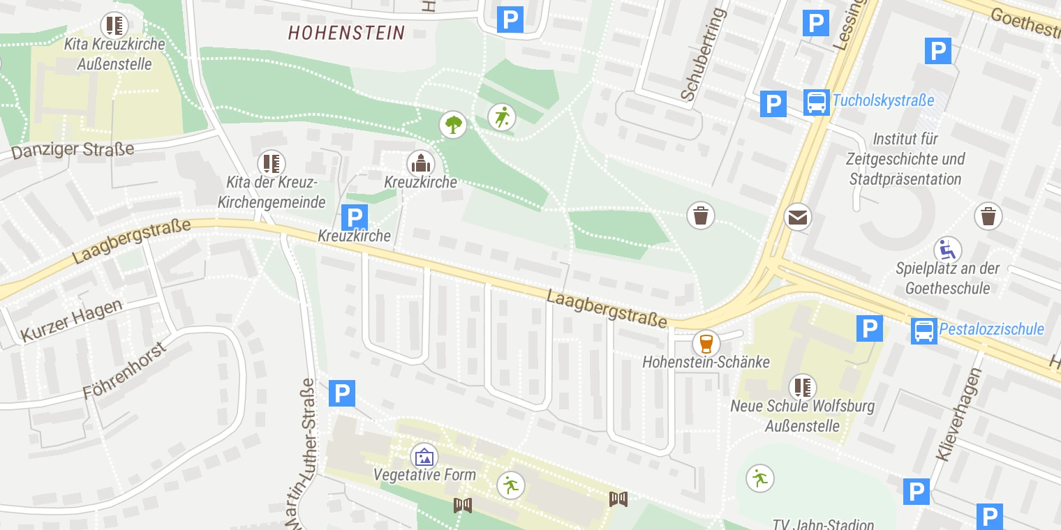 Kartenansicht Tagesklinik Wolfsburg Erwachsene und KJP
