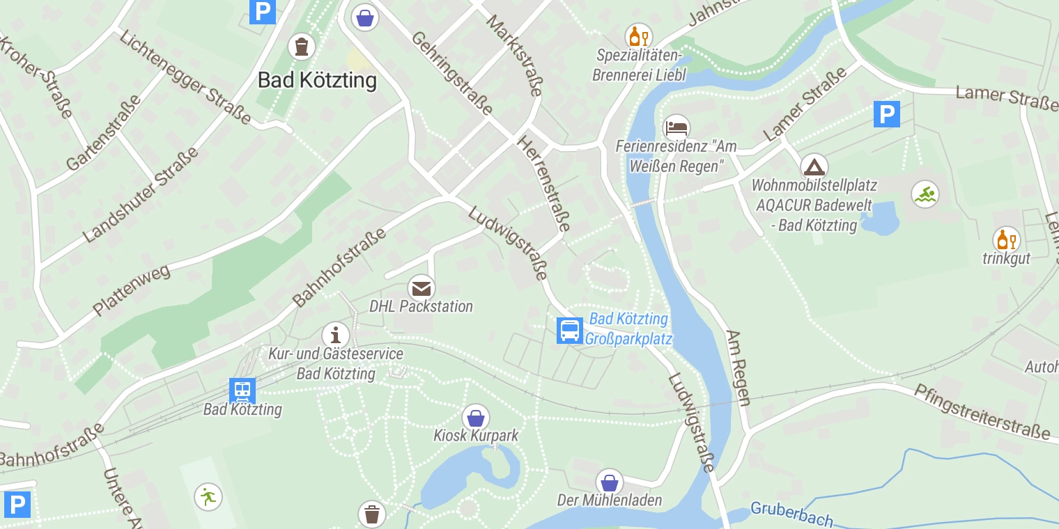 Kartenansicht TCM-Klinik Bad Kötzting