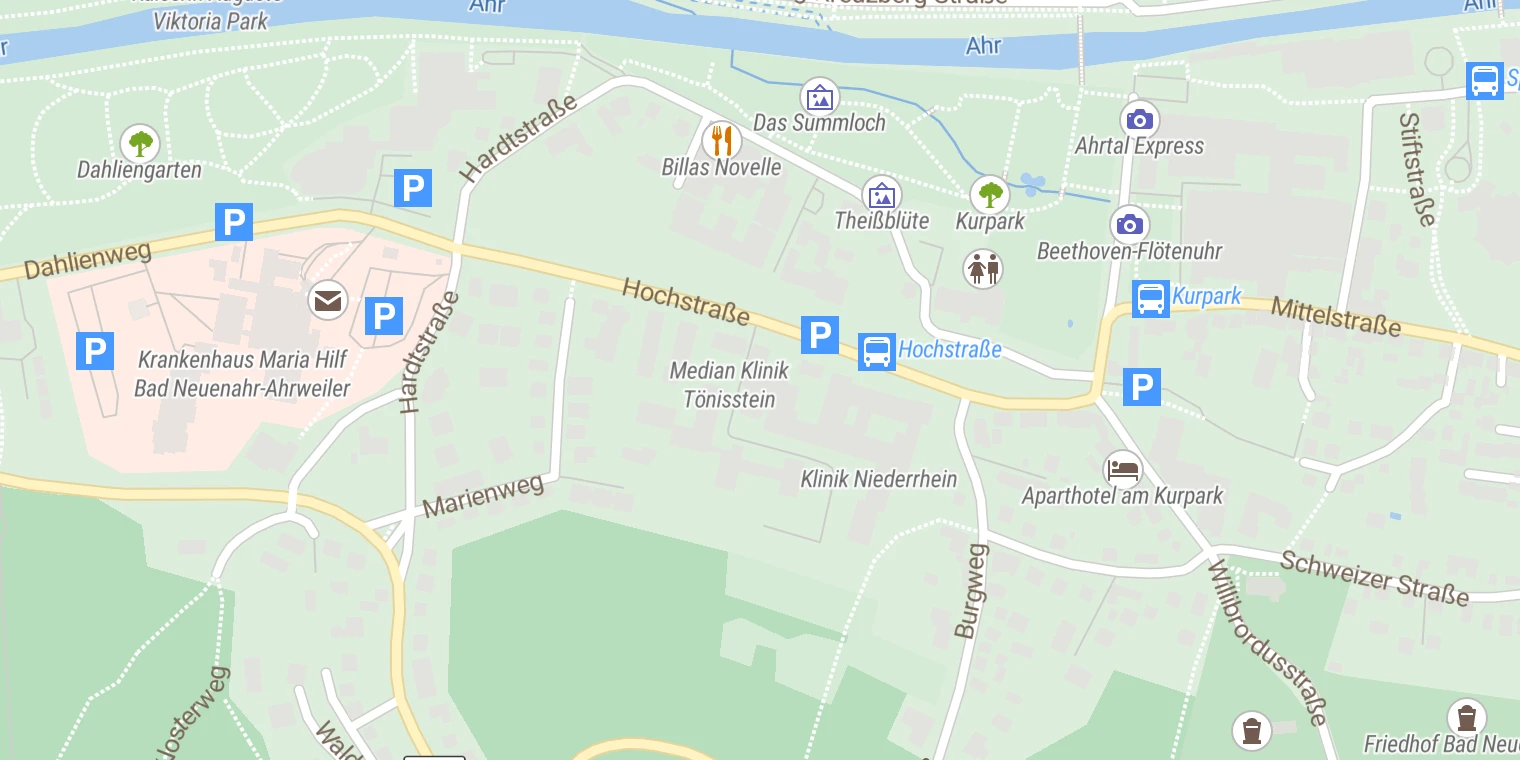 Kartenansicht Venen-Clinic
