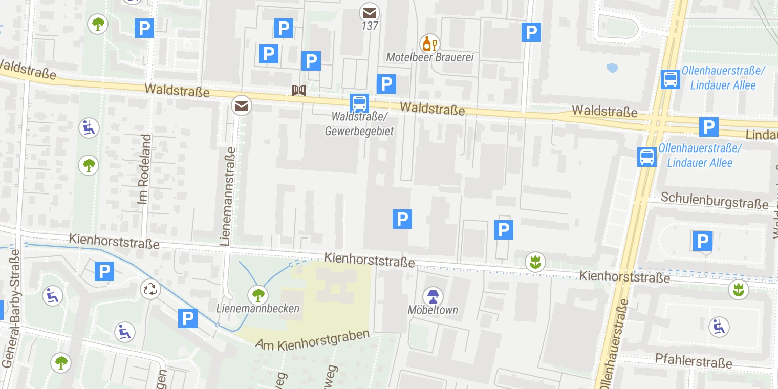 Kartenansicht Vivantes Humboldt-Klinikum - Ambulatorium Seelische Gesundheit