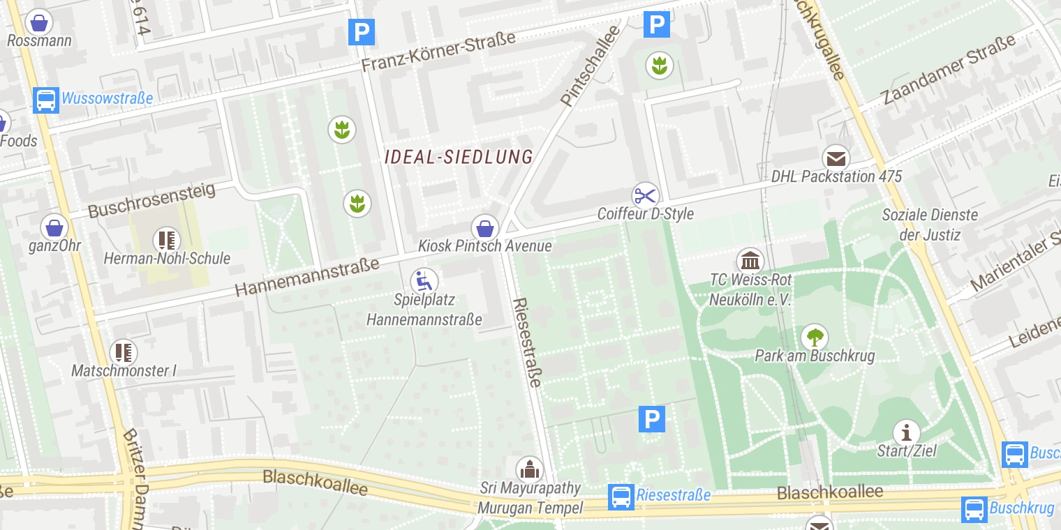 Kartenansicht Vivantes Klinikum Neukölln -Tagesklinik Riesestraße