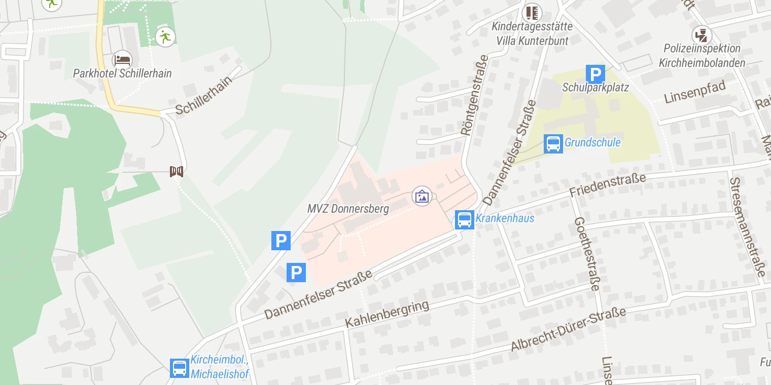 Kartenansicht Westpfalz-Klinikum (Kirchheimbolanden)