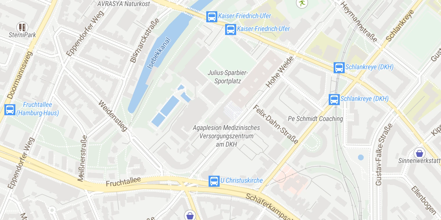 Kartenansicht Aesthetik am Kaifu