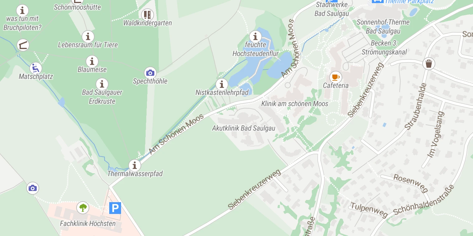 Kartenansicht Akutklinik Bad Saulgau