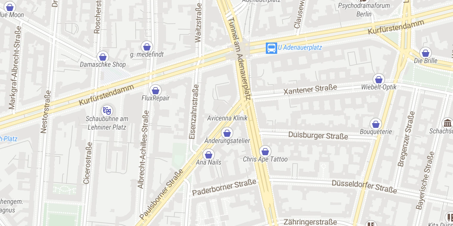 Kartenansicht Avicenna Klinik