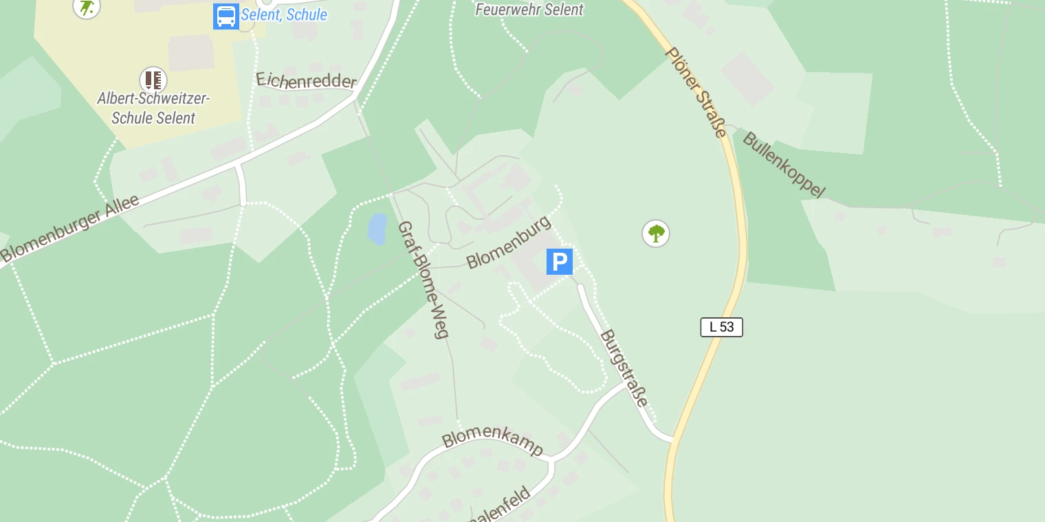 Kartenansicht Blomenburg Privatklinik