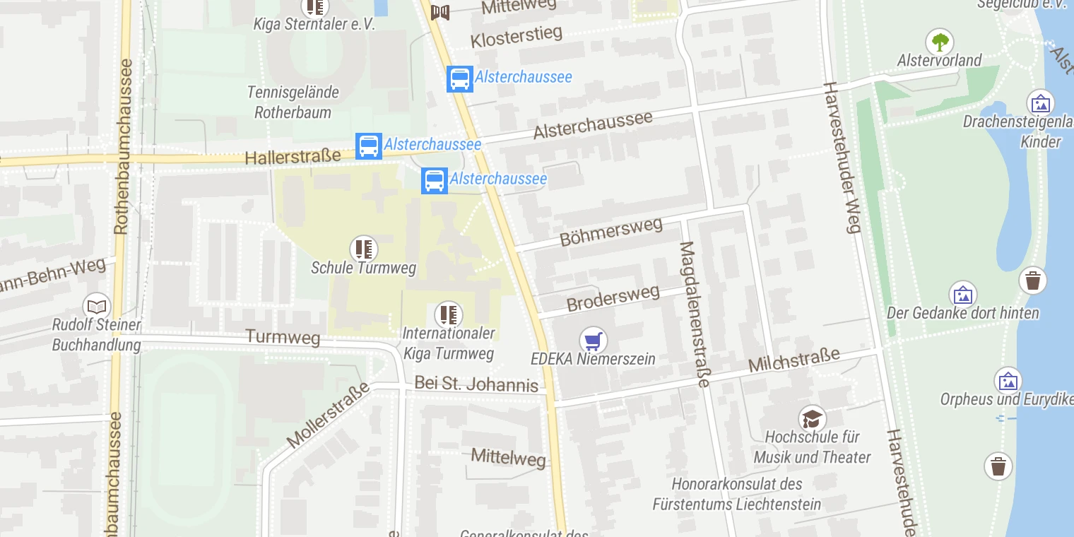Kartenansicht Cosmopolitan Aesthetics (Hamburg)