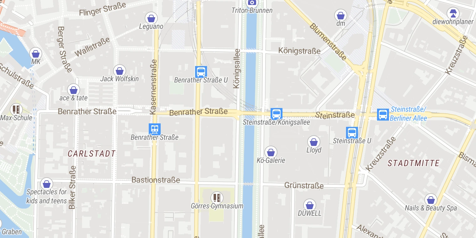 Kartenansicht KÖ Klinik