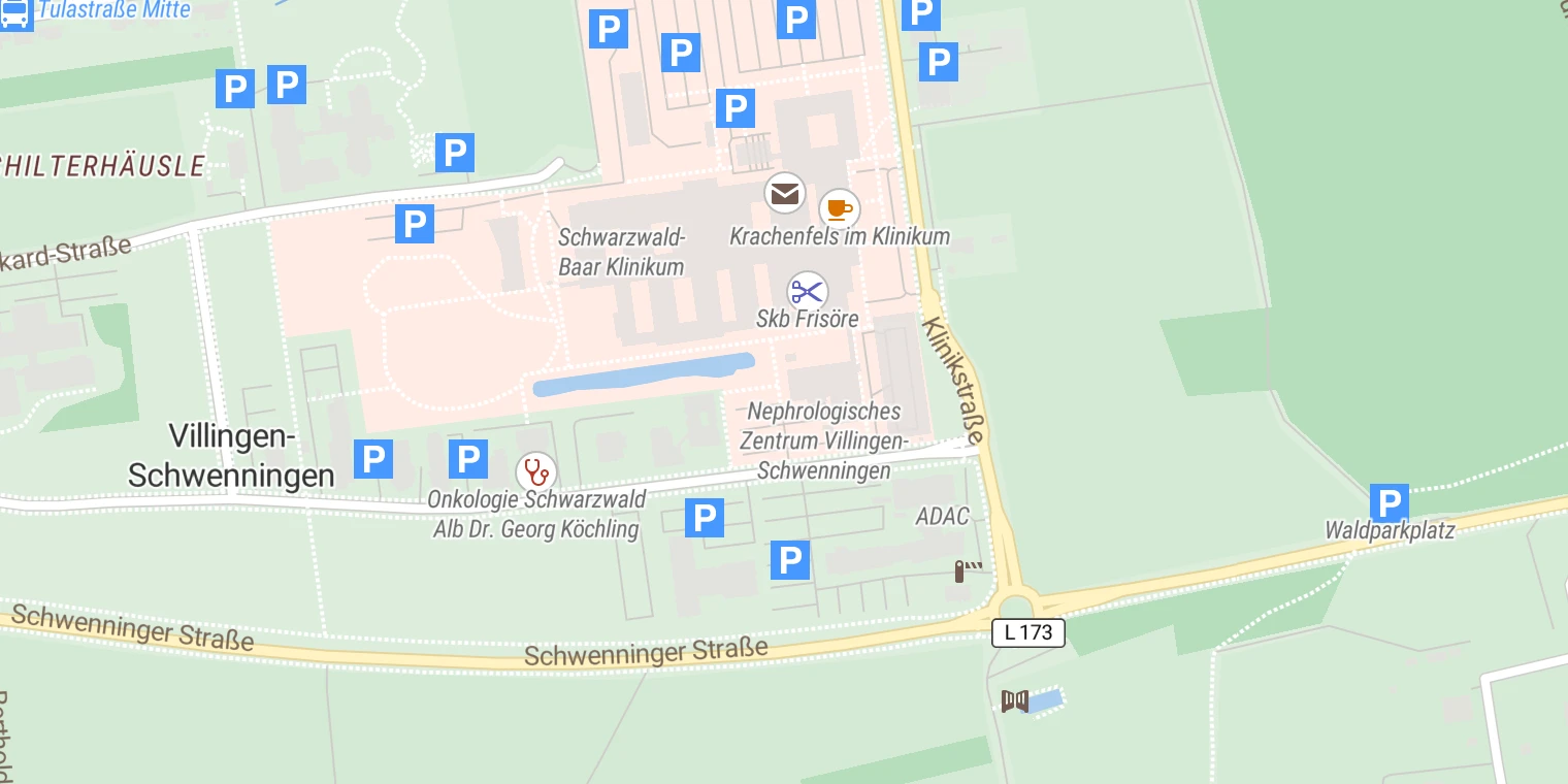 Kartenansicht Lipidambulanz Nephrologisches Zentrum Villingen-Schwenningen