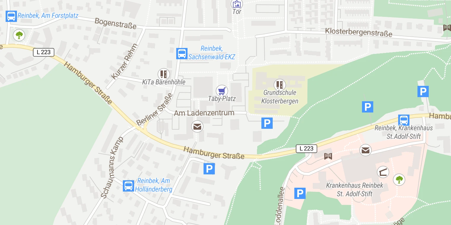 Kartenansicht Lipidambulanz Nierenzentrum Reinbek
