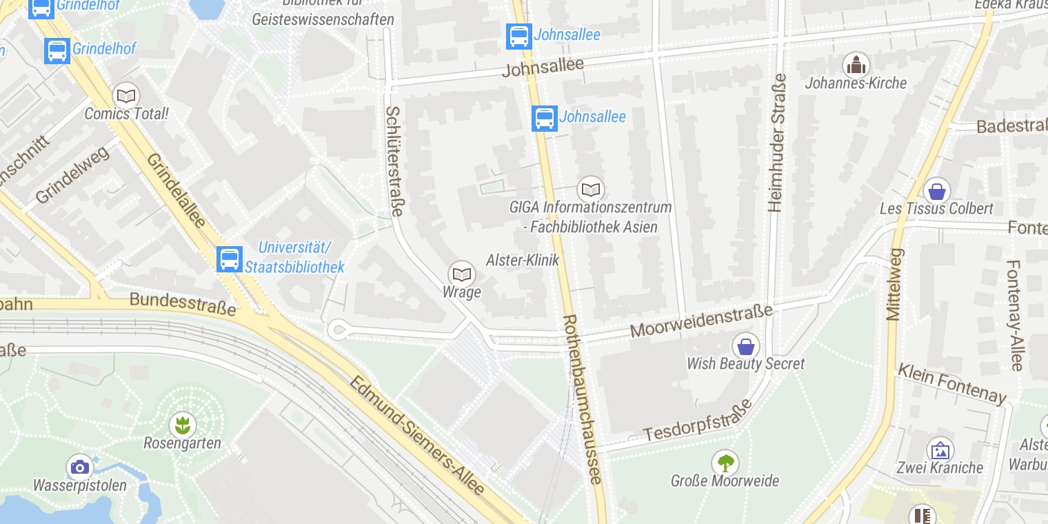 Kartenansicht MED ESTHETIC KIRKEGAARD KURZ - Plastische Chirurgie Hamburg