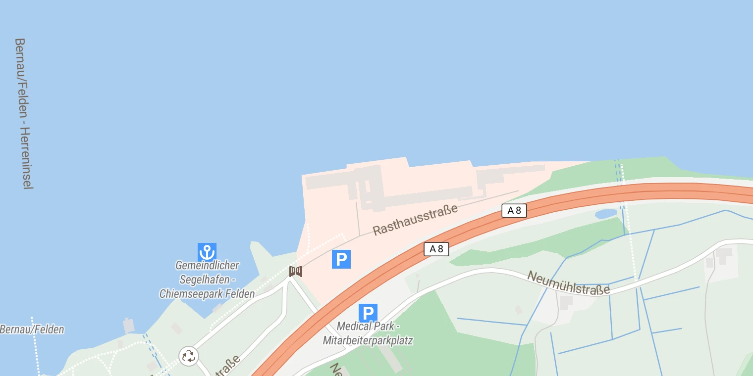Kartenansicht Medical Park Chiemseeblick