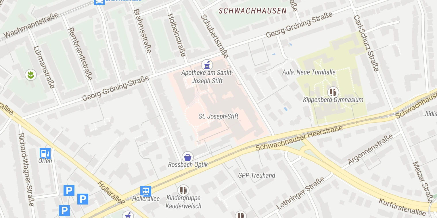 Kartenansicht Nuklear Medizin Bremen