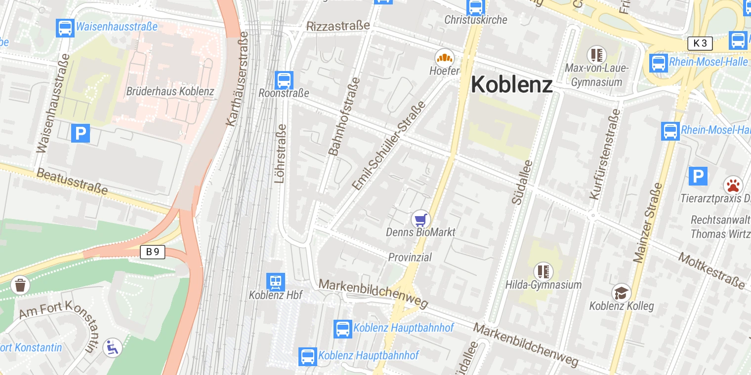 Kartenansicht Radiologisches Institut Dr. von Essen