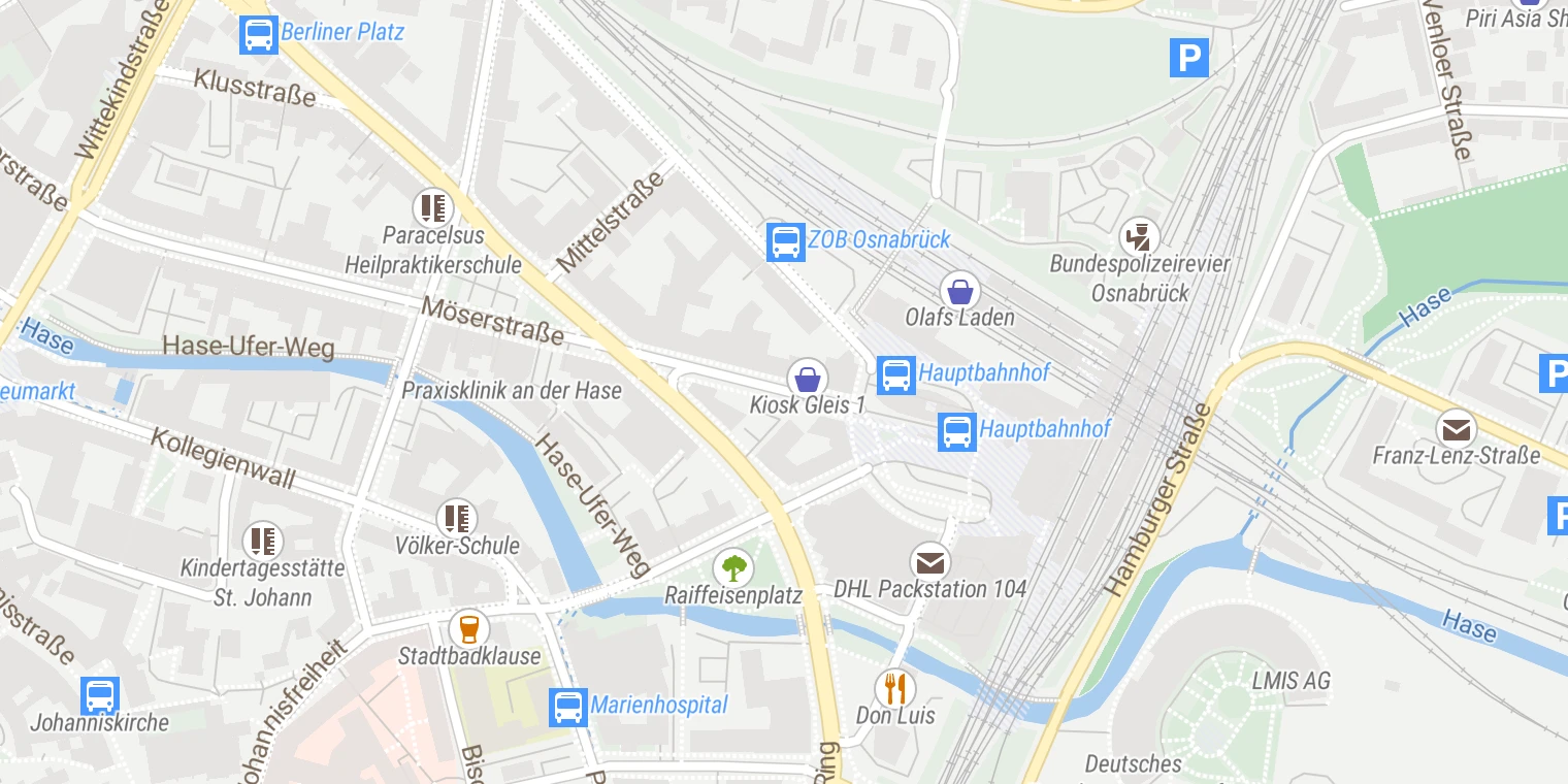 Kartenansicht Röntgen-Nuclear-Institut Drewes + Partner