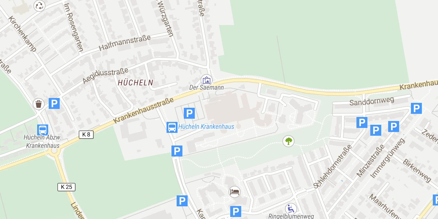 Kartenansicht Endoprothetikzentrum des St.-Katharinen-Hospitals