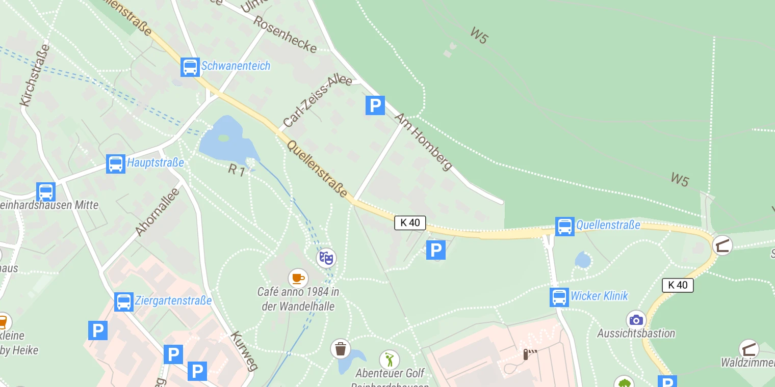 Kartenansicht Dr. Ebel Fachklinik - Klinik Reinhardshöhe Bad Wildungen