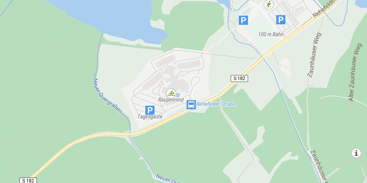 Kartenansicht Johannesbad Medizin Fachklinik & Gesundheitszentrum Raupennest