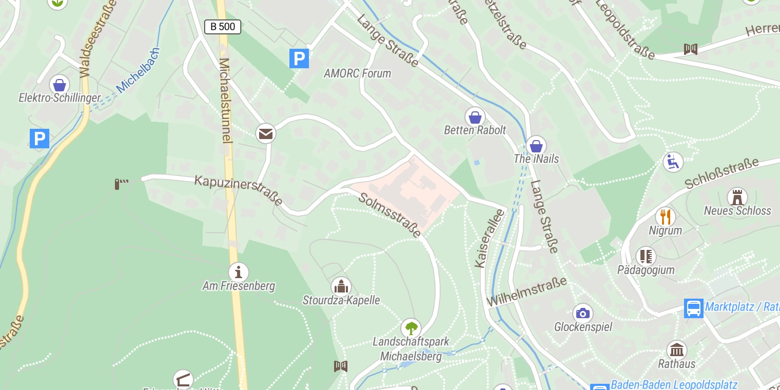 Kartenansicht Klinik Dr. Franz Dengler