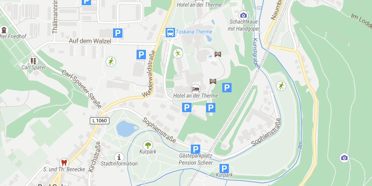 Kartenansicht Klinikzentrum Bad Sulza