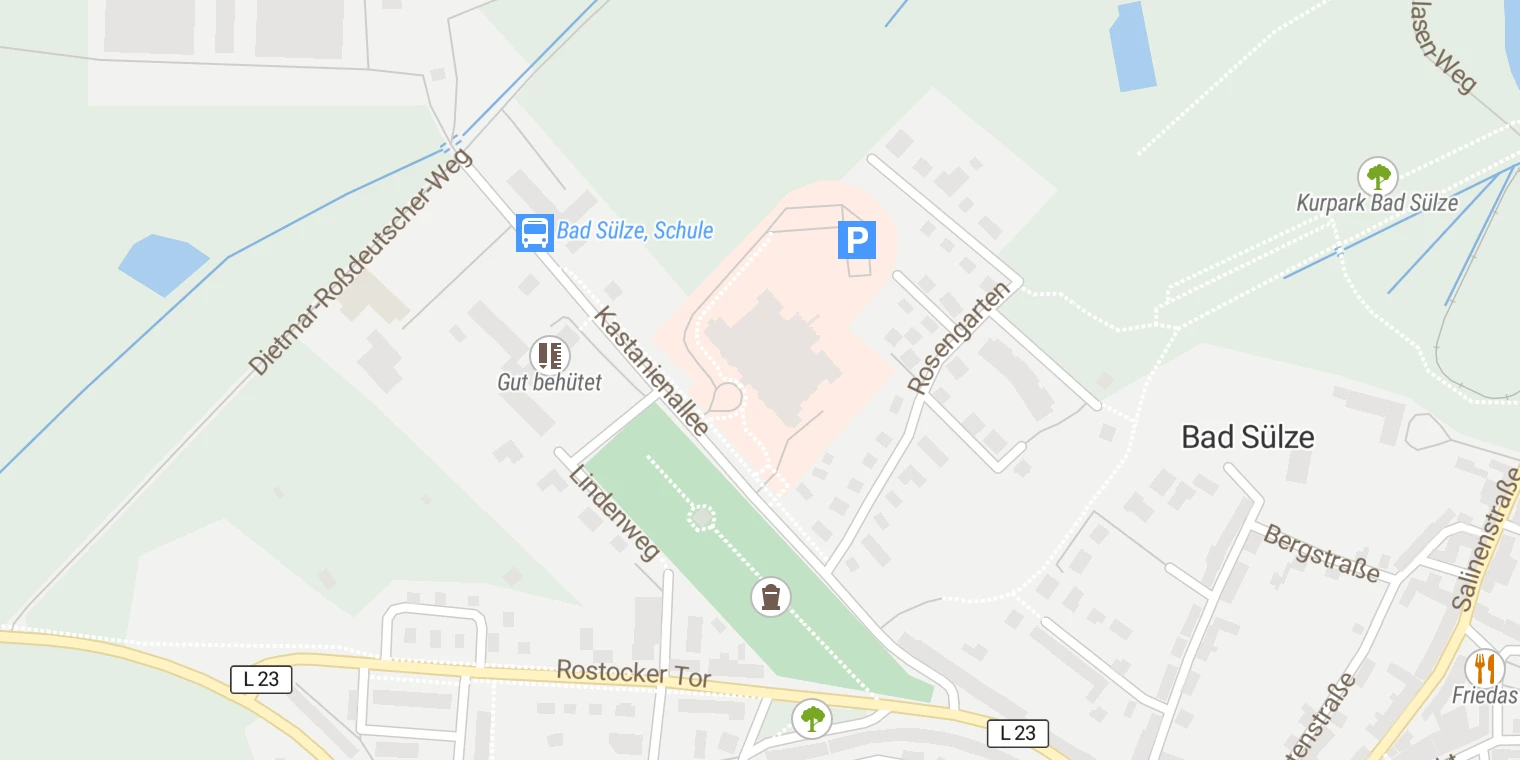 Kartenansicht MEDIAN-Klinik Bad Sülze