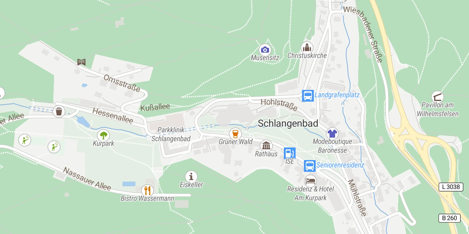 Kartenansicht MEDIAN Klinik Schlangenbad (Standort Schlangenbad)