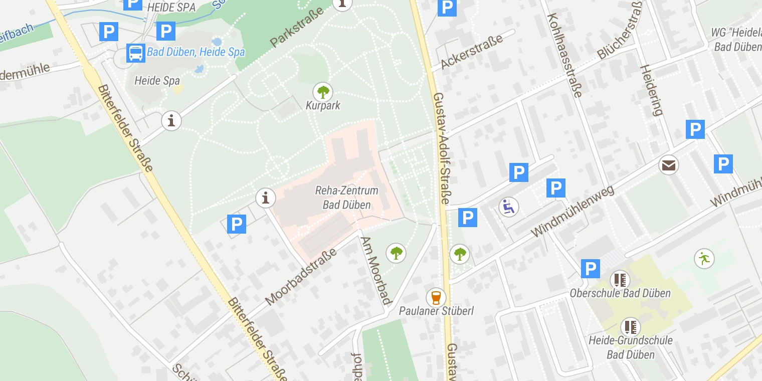 Kartenansicht MEDICLIN Reha-Zentrum Bad Düben