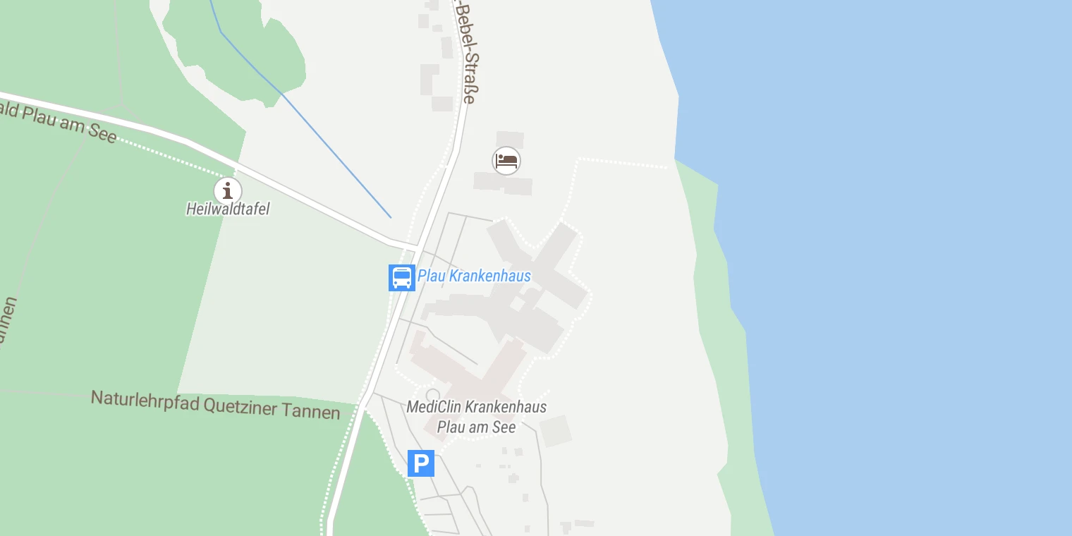 Kartenansicht MediClin Reha-Zenturm Plau am See