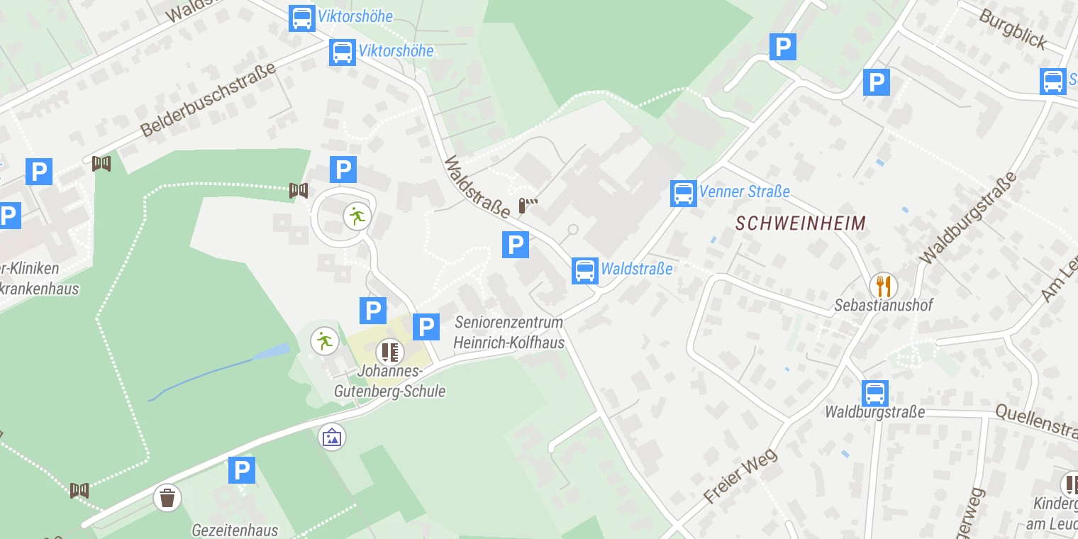 Kartenansicht Neurologisches Rehabilitationszentrum Godeshöhe