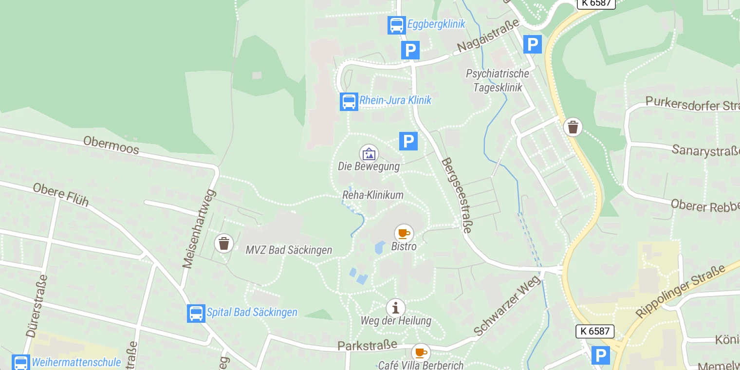 Kartenansicht Reha-Klinikum Bad Säckingen