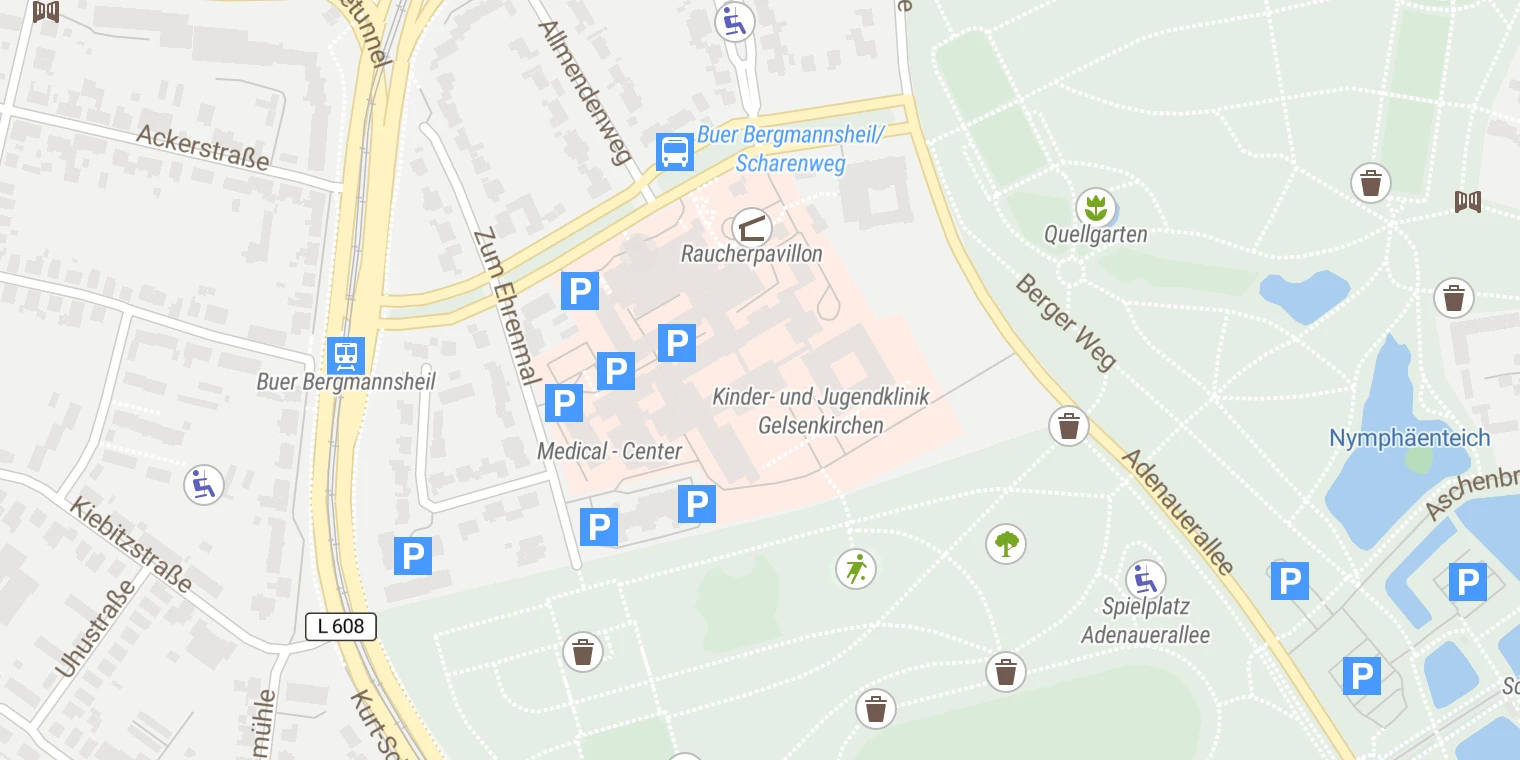 Kartenansicht Rehaklinik am Berger See
